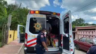 El hombre fue trasladado de emergencia al hospital San Carlos de Tizimín