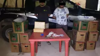 En el operativo se incautaron 11 cartones de cerveza