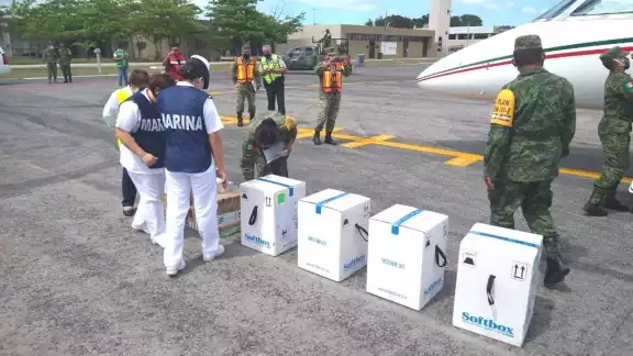 Las dosis para vacunar al sector salud ya están en Campeche Las dosis para vacunar al sector salud ya están en Campeche