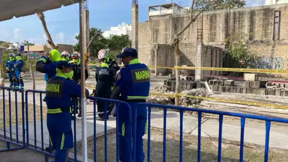 Elementos de la Semar se prepararon para realizar la serie de ejercicios que marca el Tradewinds 2022 en Playa del Carmen Elementos de la Semar se prepararon para realizar la serie de ejercicios que marca el Tradewinds 2022 en Playa del Carmen