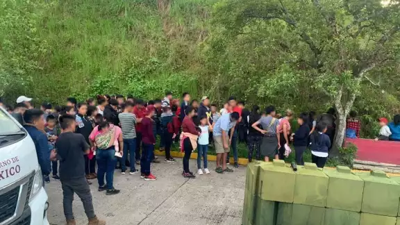 Los migrantes fueron encontrados en una revisión de rutina Los migrantes fueron encontrados en una revisión de rutina