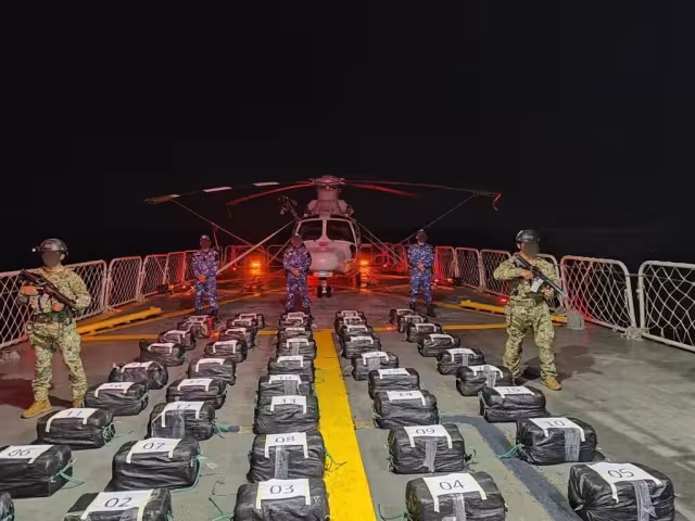 El aseguramiento se dio en marco de "Operativo en la Mar" de la Secretaría de Marina