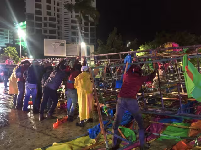 El burrito mas famoso de Cancún se desplomó ayer por la noche
