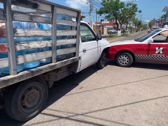 Así quedaron las unidades luego del choque