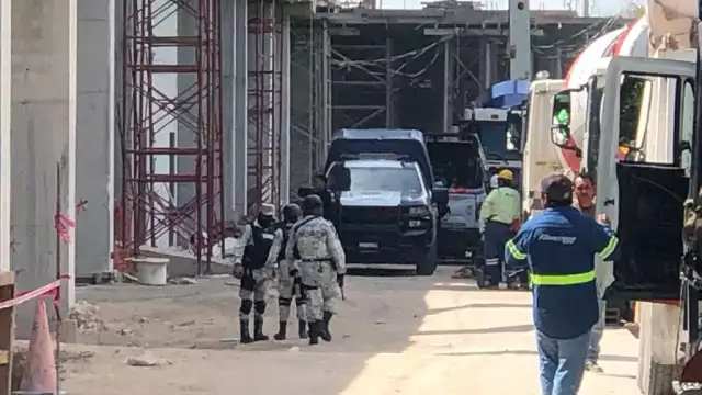 Autoridades policiales de los tres niveles de Gobierno, llevan a cabo búsqueda de los cuatro obreros presuntamente desaparecidos