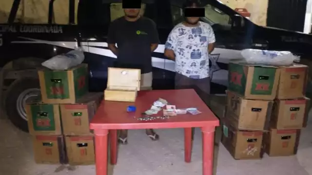 En el operativo se incautaron 11 cartones de cerveza