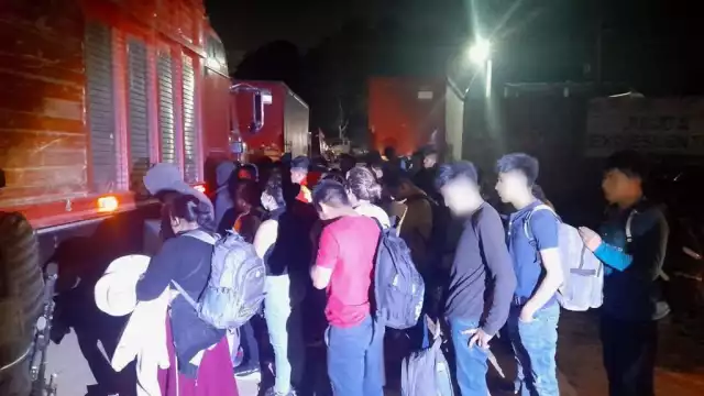 Los migrantes fueron abandonados en una brecha en Veracruz