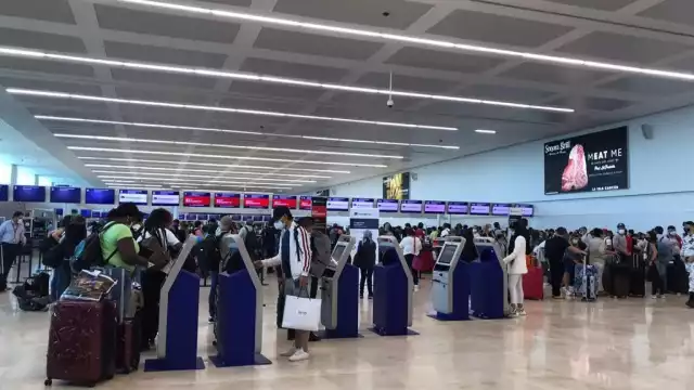 El Aeropuerto de Cancún tuvo buen aforo de pasajeros