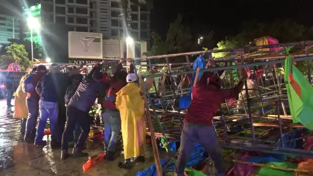 El burrito mas famoso de Cancún se desplomó ayer por la noche
