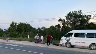 Accidente en la Carretera Felipe Carrillo Puerto