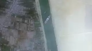 Vista satelital del bloqueo