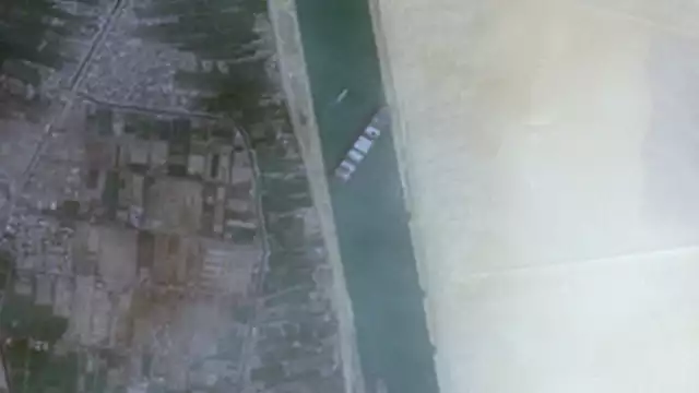 Vista satelital del bloqueo