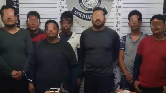 Los hombres fueron detenidos sobre carretera federal Playa del Carmen-Puerto Morelos