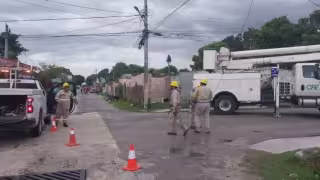 Se registraron dos apagones debido a la ruptura de cables de energía eléctrica en la colonia Pénjamo