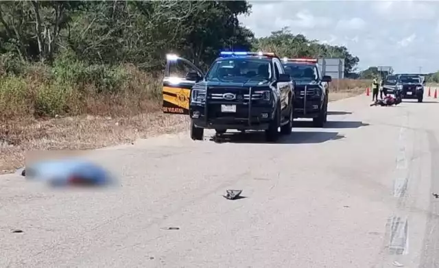 Una mujer quedó tendida sin vida en la vía Mérida-Tizimín