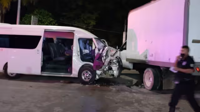 Así terminaron las unidades luego del aparatosos choque