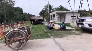 Bloquean trabajos del Tren Maya en Felipe Carrillo Puerto