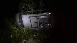 Así terminó la carrosa fúnebre este miércoles