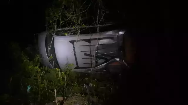 Así terminó la carrosa fúnebre este miércoles