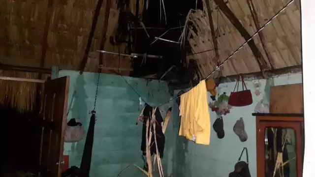 El incendio comenzó en el techo de la casa