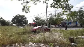 Así terminó el vehículo luego del choque