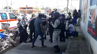 Al lugar de los hechos arribaron elementos de la Policía de Tránsito del Estado