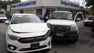 Al lugar arribaron elementos de Policía Municipal. Foto: José Pacheco