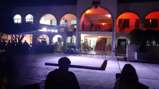 Esta noche se alumbró de nuevo la presidencia municipal para realizar un evento cultural por el cierre del mes patrio