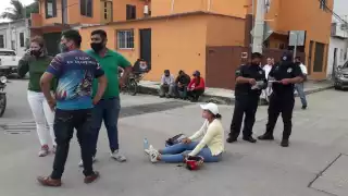 La mujer tuvo la culpa del accidente, ya que no respetó su alto. Foto: José Pacheco