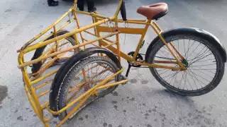 El triciclo quedó así