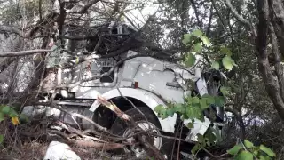 El conductor se durmió cuando cruzaba una curva