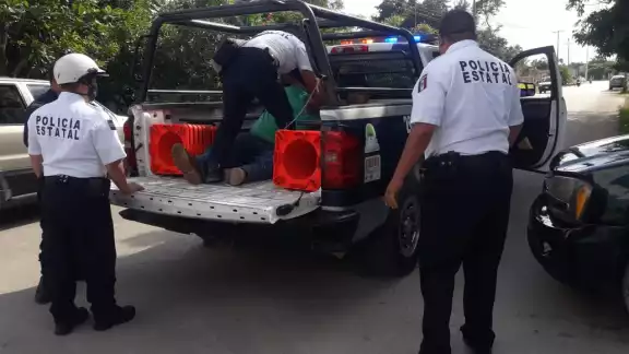 Arribaron elementos de la Policía Quintana Roo y la Policía Ministerial Arribaron elementos de la Policía Quintana Roo y la Policía Ministerial