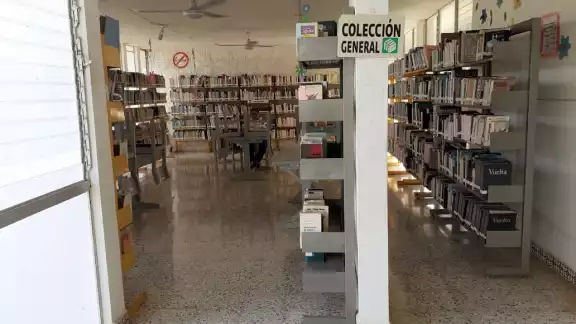 La biblioteca municipal de esta ciudad cuenta con más de 13 mil volúmenes de libros