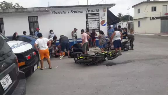 Los testigos ayudaron al lesionado en Chetumal Los testigos ayudaron al lesionado en Chetumal