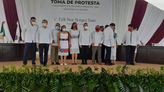 La ahora Exalcaldesa de José María Morelos, Sofía Alcocer, no estuvo presente en la toma de protesta de su sucesor