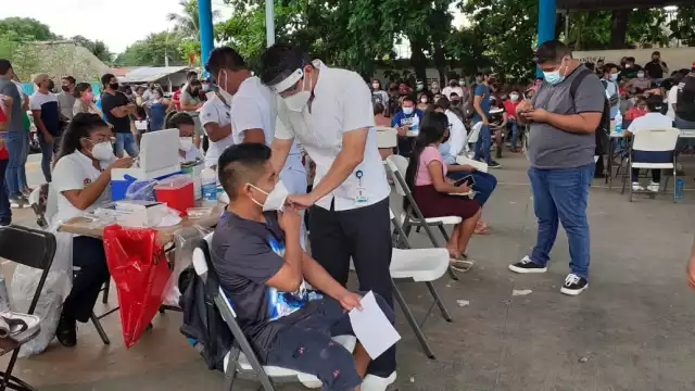 El módulo de vacunación se encuentra ubicado en la colonia San Juan, en José María Morelos