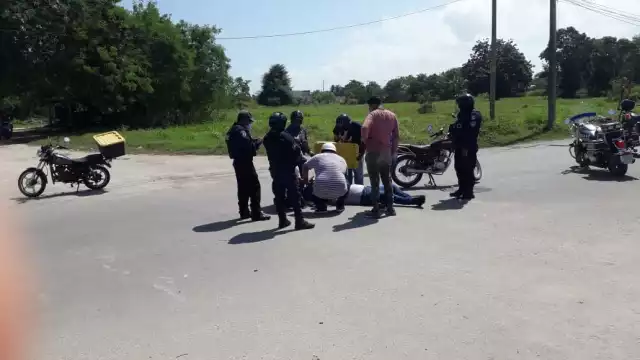 Así terminaron las motocicletas luego del choque