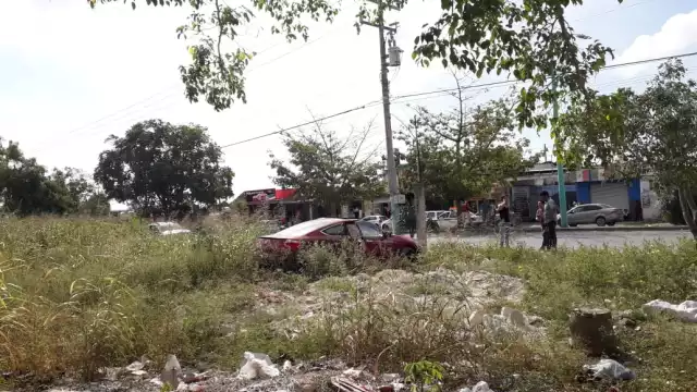 Así terminó el vehículo luego del choque