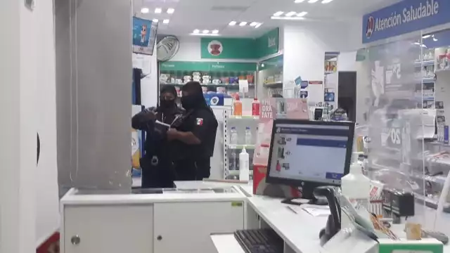 Un hombre se llevó el dinero de la caja registradora de la farmacia