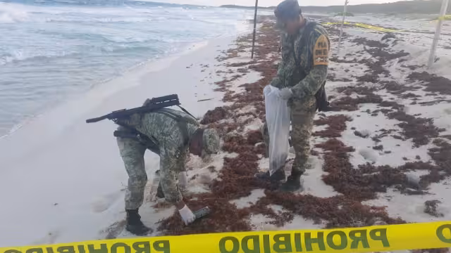 Los paquetes con marihuana fueron asegurados