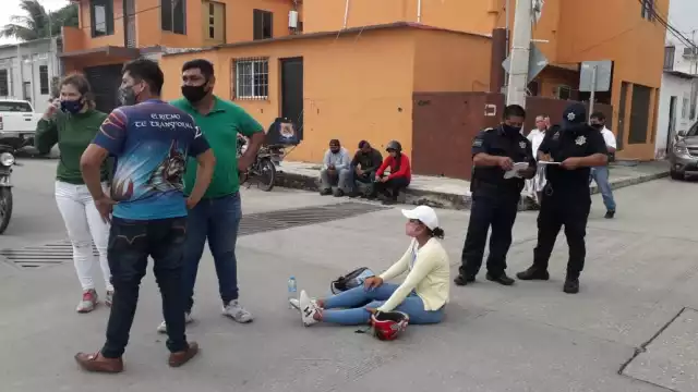 La mujer tuvo la culpa del accidente, ya que no respetó su alto. Foto: José Pacheco