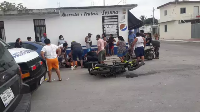 Los testigos ayudaron al lesionado en Chetumal
