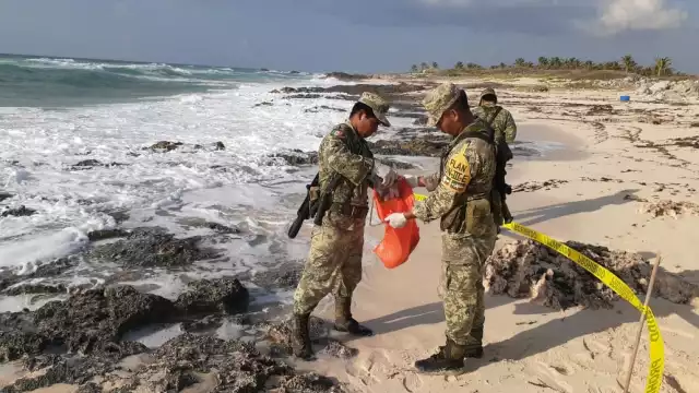 La totalidad de los paquetes en mención fueron puestos a disposición de la FGR con sede en el municipio de Playa del Carmen