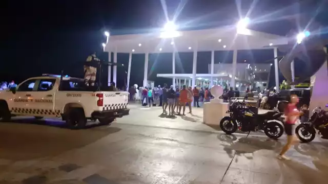 Al lugar arribaron elementos de la Guardia Nacional, así como de la Policía Municipal de Cozumel