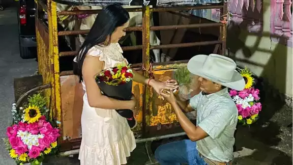 La res fue testigo del sí de la futura esposa