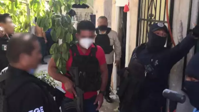 En el operativo participaron policías de investigación. Foto: Fiscalía General de Quintana Roo.