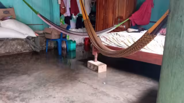 Fuertes lluvias provocan inundaciones en la comunidad Presidente Juárez de Quintana Roo