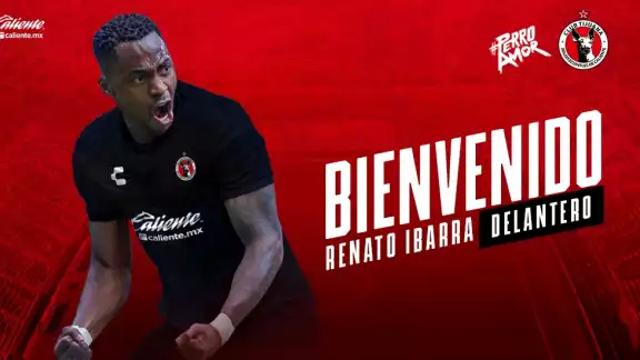 Renato Ibarra es el tercer fichaje de los Xolos. Imagen: Twitter @Xolos 
