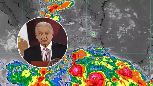 El presidente López Obrador emitió un aviso urgente por la inminente llegada del huracán John
