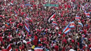 Costarricenses festejaron la clasificación al Mundial de Qatar 2022 al vencer a Nueva Zelanda
